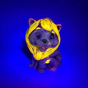 Andre Richard Vintage Sachet Ceramic Lion Orange/Purple Glow in Dark Ceramic